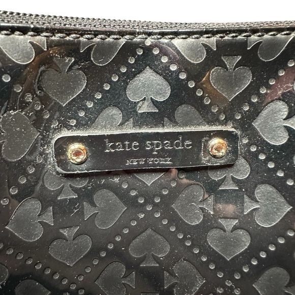 Kate Spade Emerald Ave Black Patent Leather Embossed Tote - Picture 2 of 14